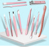 18/15/13/10 pcs Rose Gold Nail Clipper Set