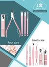 18/15/13/10 pcs Rose Gold Nail Clipper Set