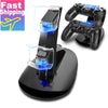 Controller Charger Dock LED Dual USB PS4 Charging Stand